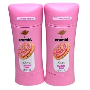 Dove x Crumbl Confetti Cake Deodorant- Limited Edition - pack of 2- New!